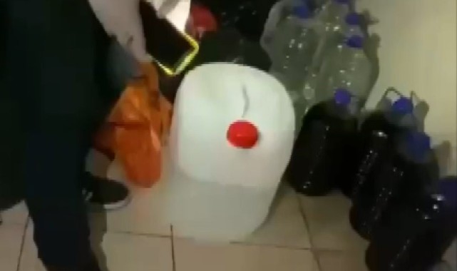 Gaziantep'te çok sayıda sahte alkol ele geçirildi