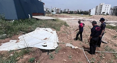  Jandarmanın dikkati yavru köpeği ölümden kurtardı