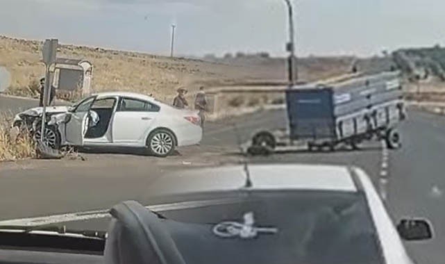 Şanlıurfa’da otomobil ile traktör çarpıştı!
