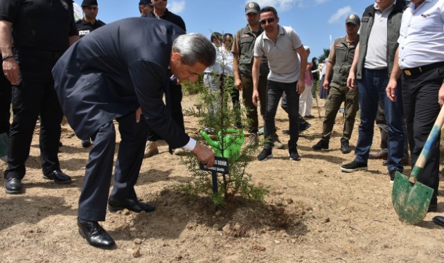 15 Temmuz şehitleri anısına fidan diktiler