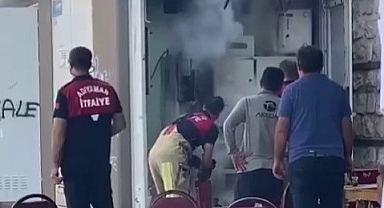 Alev alan trafo paniğe neden oldu