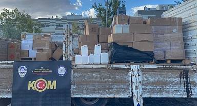 Başkentte sahte alkol operasyonu: 5 ton ham alkol ele geçirildi