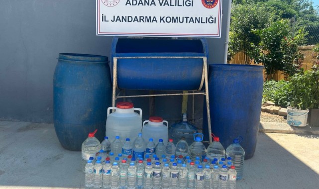 Bin 50 litre sahte içki ele geçirildi