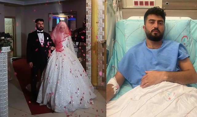 Düğün gecesi kabusa döndü! Hala hastanede yatıyor