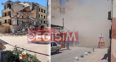 Eyyübiye'de gerçekleşen yıkım tozu dumana kattı