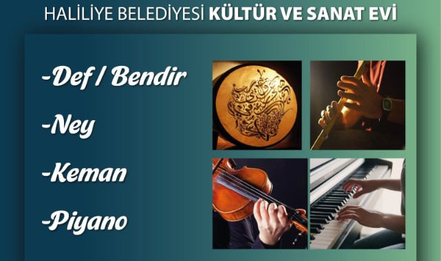 Haliliye'de kültür ve sanat kursları başlıyor