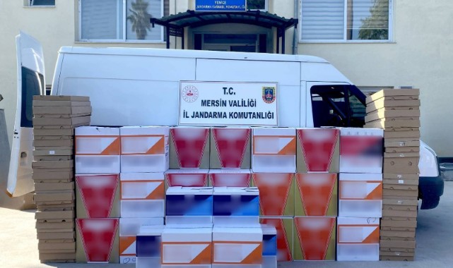 Mersin'de 1 milyon adet makaron ele geçirildi