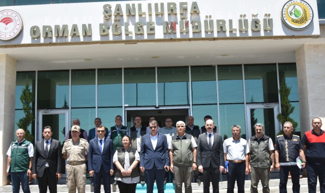 Şanlıurfa'da orman yangınlarıyla mücadele ele alındı