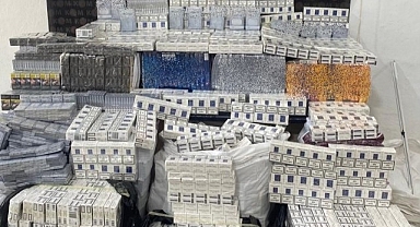 13 bin 790 adet gümrük kaçağı sigara ele geçirildi