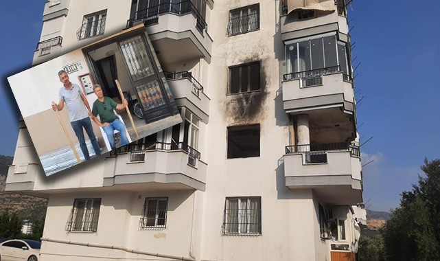 8 yangın çıkan binada apartman sakinleri sopayla nöbete başladı