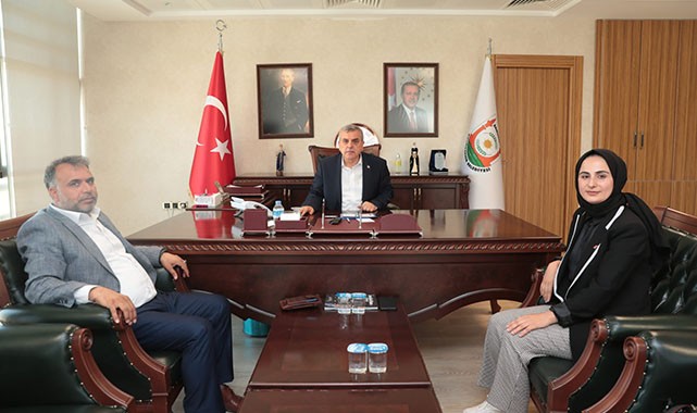 Aras'tan Başkan Beyazgül'e ziyaret! Hizmetler konuşuldu