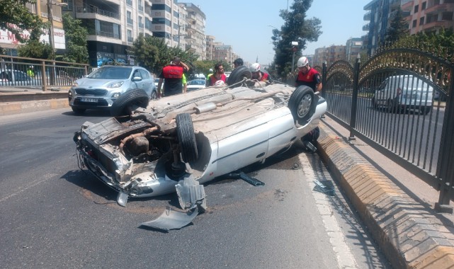 Haliliye merkezde tek taraflı kaza! 1 yaralı