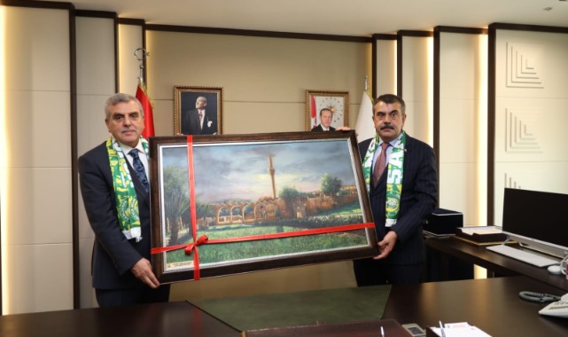 Milli Eğitim Bakanı Tekin’den Başkan Beyazgül’e Ziyaret