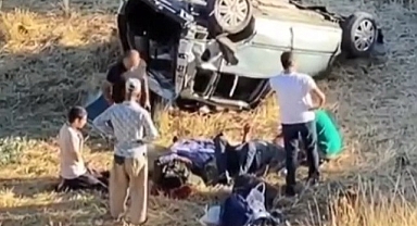 Polis memuru ailesiyle kaza yaptı: 1 ölü, 4 yaralı