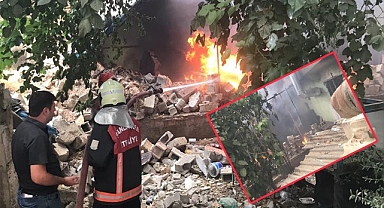 Şanlıurfa'da havaların aşırı ısınması klima motoru yangınına neden oldu