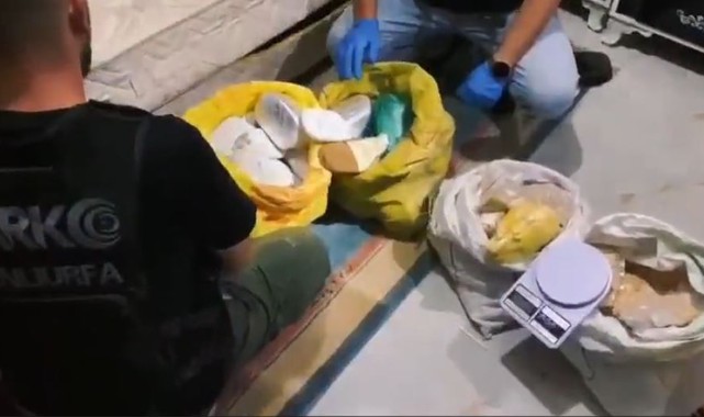 Şanlıurfa'da operasyon! Çok sayıda uyuşturucu ele geçirildi