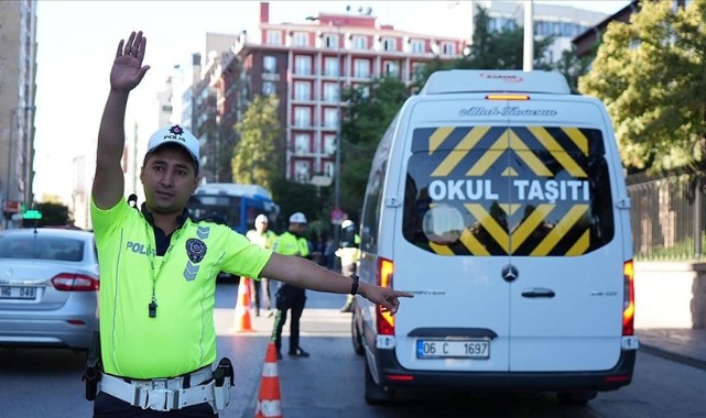 81 ilde okul çevreleri ve servis araçları denetlendi