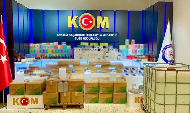 Başkent’te çok sayıda kaçak ürün ele geçirildi
