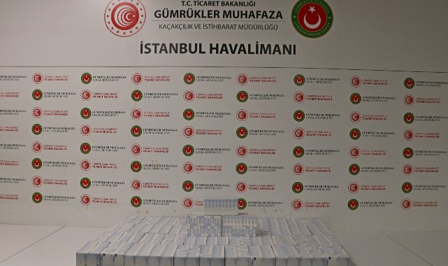 Havalimanı’nda kaçak ilaç ele geçirildi