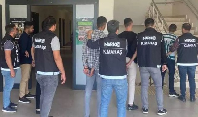 Kahramanmaraş’ta uyuşturucu operasyonu çok sayıda tutuklama