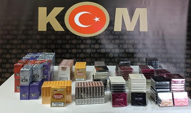 Kilis’te çok sayıda kaçak sigara ve puro yakalandı
