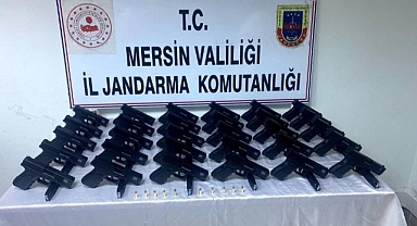 Mersin'de çok sayıda kaçak silah ele geçirildi