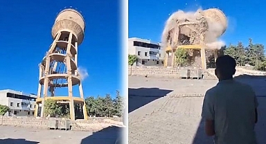 Şanlıurfa'da 55 yıllık su kulesi yıkıldı!