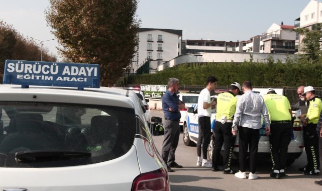 Aday sürücü ehliyetini alamadan ceza aldı!