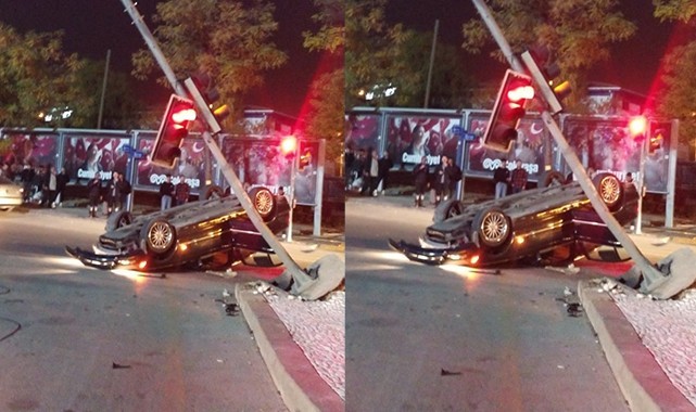 Ankara'da trafik kazası; 2 yaralı