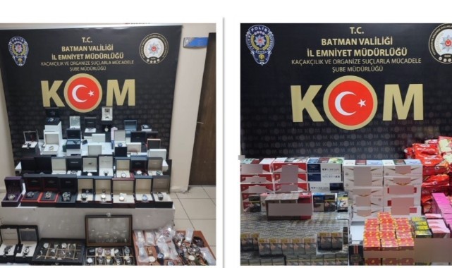 Binlerce gümrük kaçağı ürün ele geçirildi