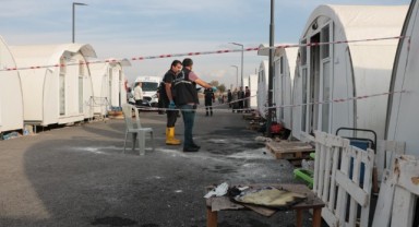 Elektrik akımına kapılan depremzede  hayatını kaybetti