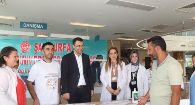Harran Üniversitesi Hastanesi'nde vatandaşlar bilgilendiriliyor