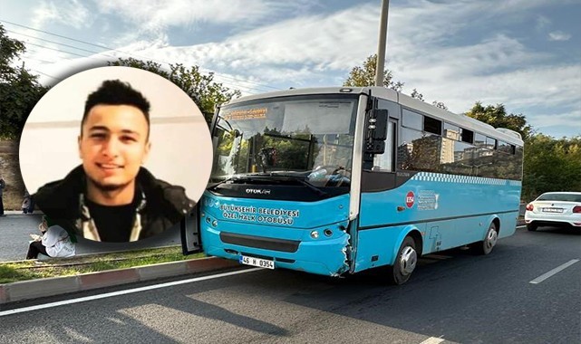 Motosiklet ile halk otobüsü çarpıştı: Sürücü öldü