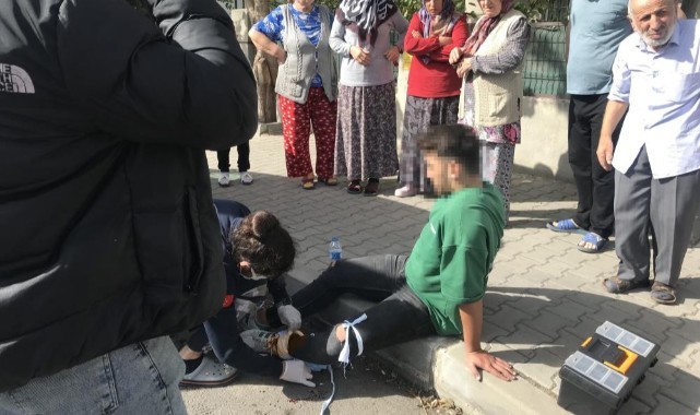 Motosikletli genç az kalsın sonunu getirecekti