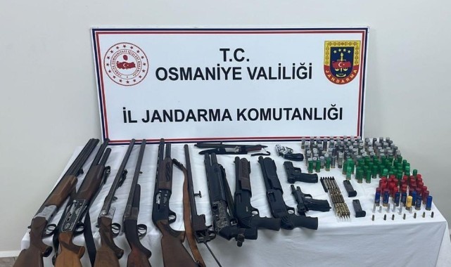 Osmaniye’de magandaların evinden cephanelik çıktı