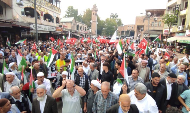Şanlıurfa’da binler Filistin için yürüdü