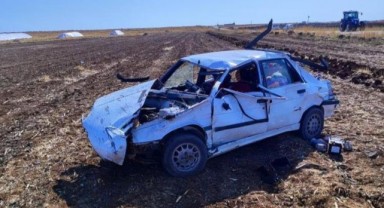Takla atan otomobilin sürücüsü ağır yaralandı