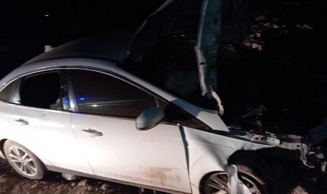 Tekerden fırlayan jant kazaya neden oldu: 2 yaralı