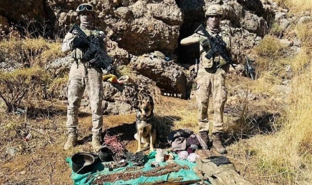 Terör operasyonunda çok sayıda mühimmat ele geçirildi