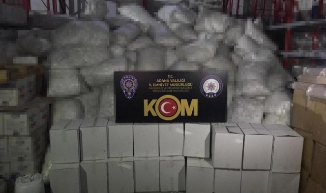 Adana’da milyon liralık gümrük kaçağı ele geçirildi