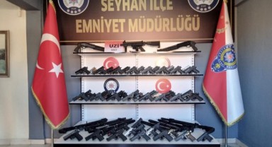 Çamaşır makinesine gizlenmiş tüfek ele geçirildi