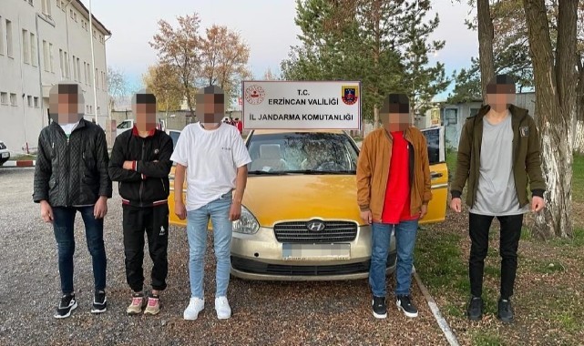 Erzincan’da 5 düzensiz göçmen yakalandı
