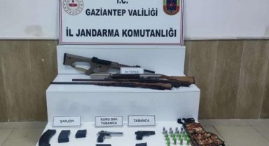 Gaziantep'te tüfek ile fişek ele geçirildi