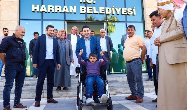 Harran Belediyesi’nden engelli vatandaşlara tekerlekli sandalye