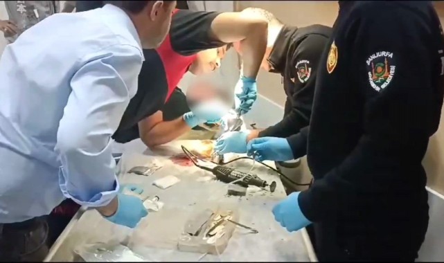 Karaköprü'de yemek yaparken elini karıştırıcıya sıkıştırdı