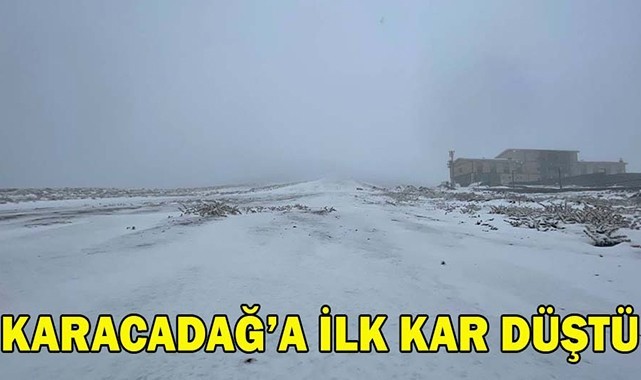 Karacadağ kayak merkezine yılın ilk karı düştü