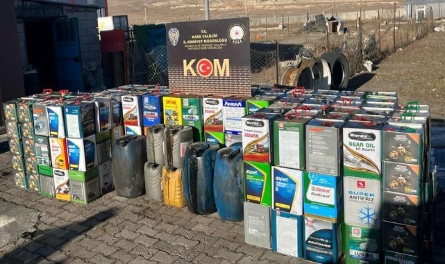 Kars’ta tonlarca kaçak akaryakıt ele geçirildi