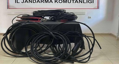 Komşu ilde kablo hırsızları yakalandı