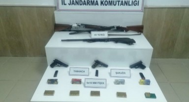 Komşu ilde kaçak 5 tabanca ile 3 av tüfeği ele geçirildi