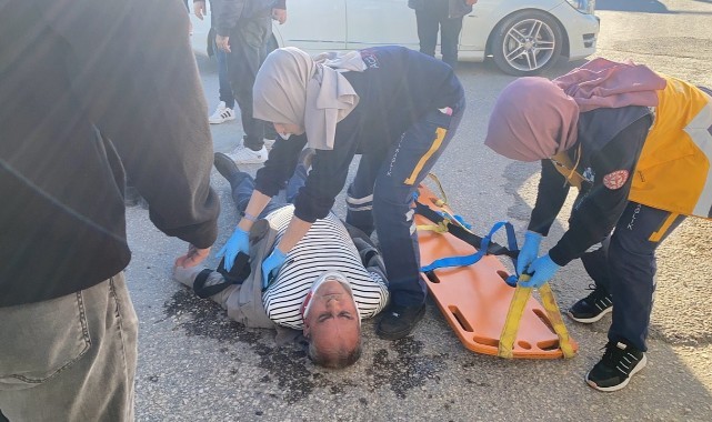 Komşu ilde otomobilin çarptığı kişi yaralandı